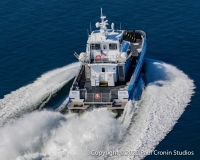 Block Island Windfarm Boat