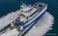 Block Island Windfarm Boat